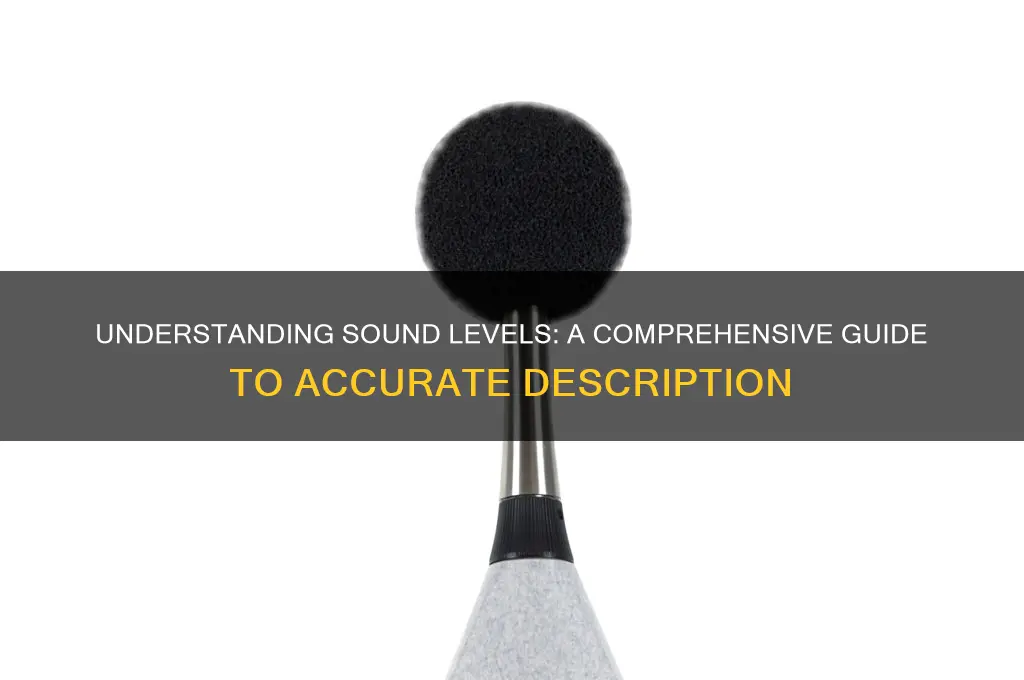 how to discribe sound level