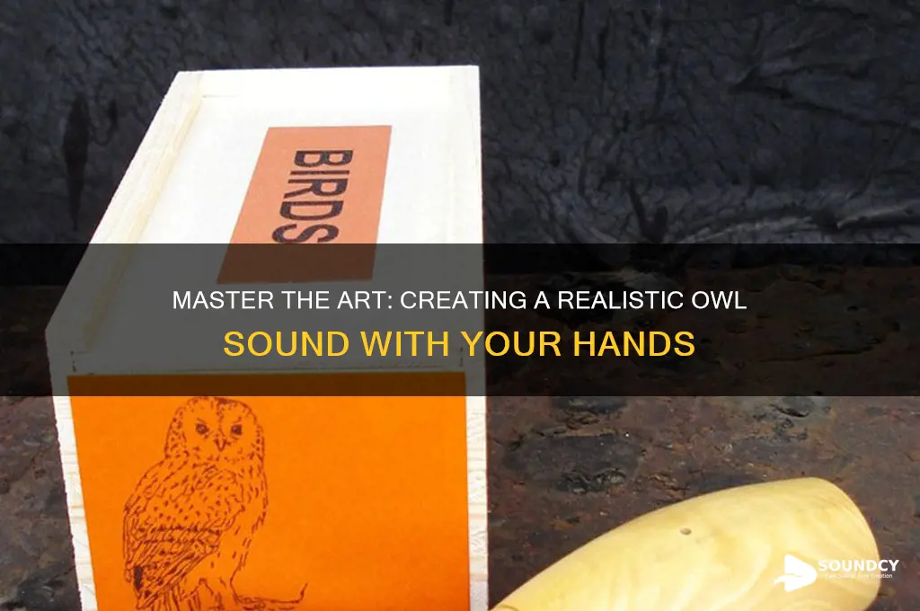 how to do a owl sound with your hands