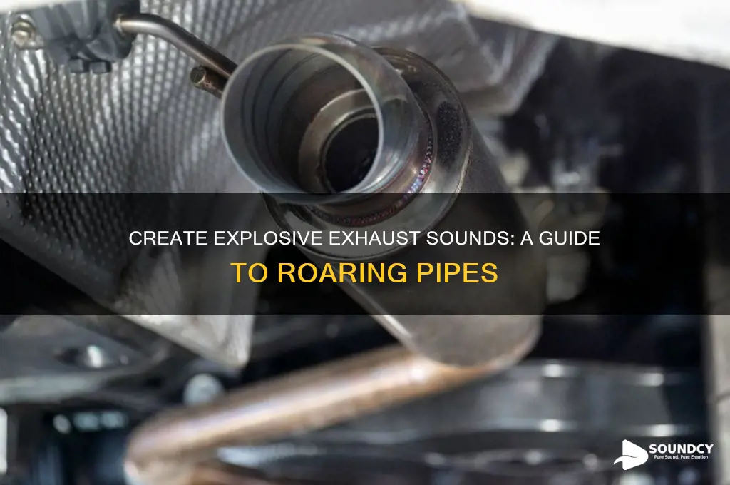 how to do explosion sound from the exhaust pipe