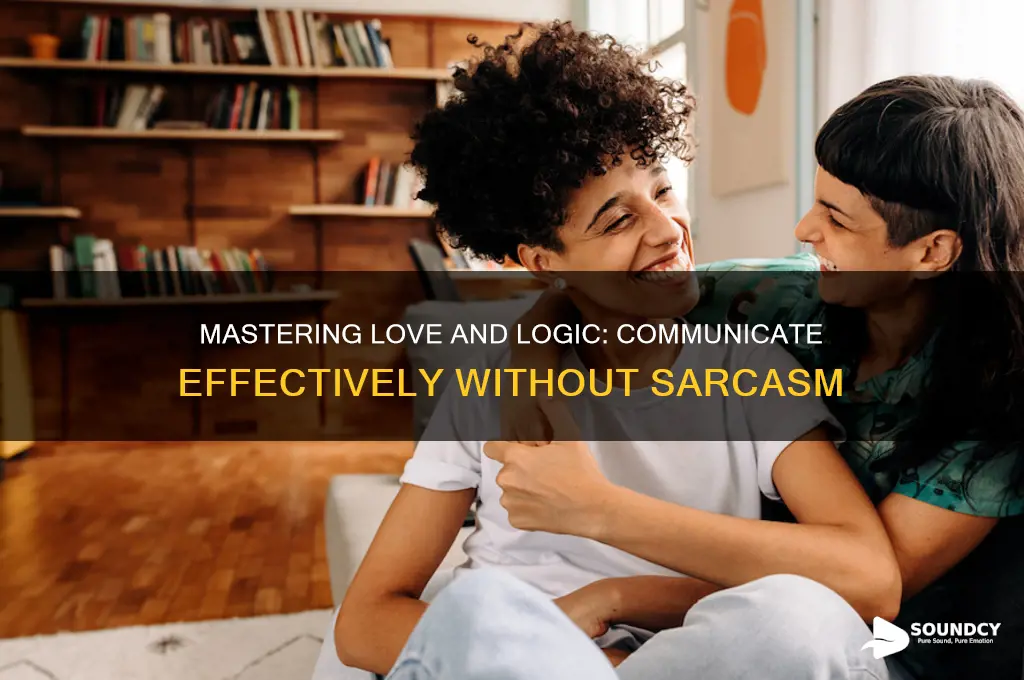how to do love and logic without sounding sarcastic
