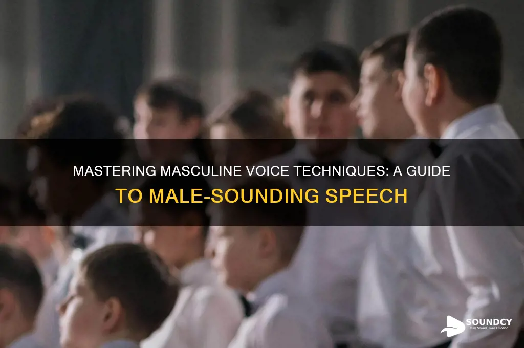 how to do male sounding