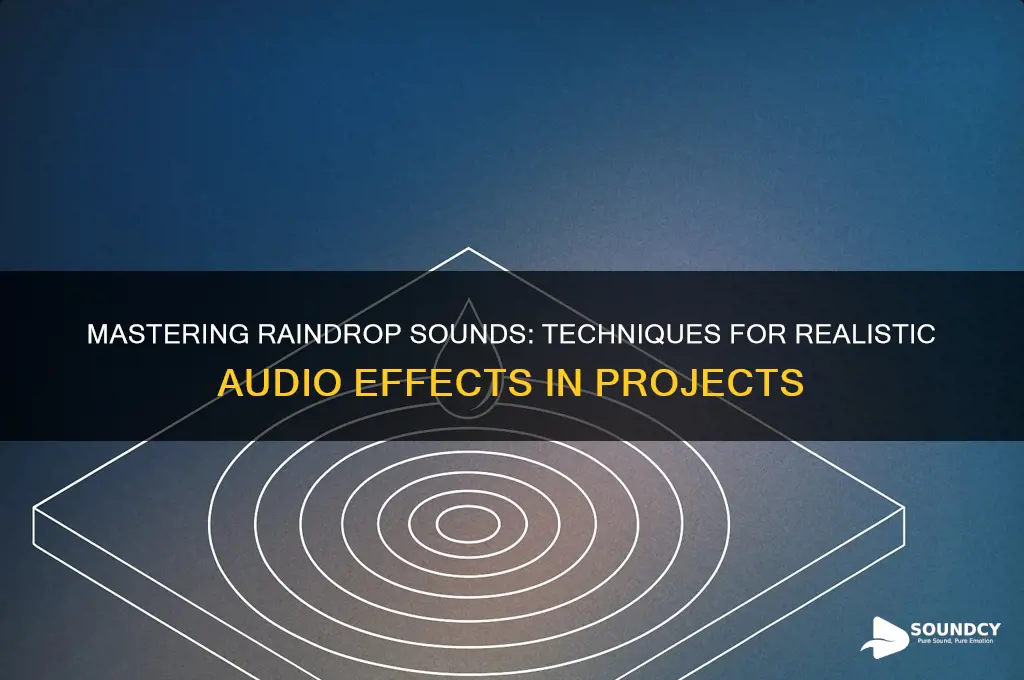 how to do raindrop sound