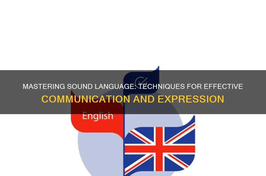 how to do sound language