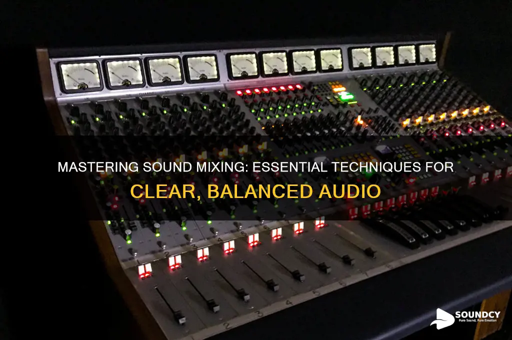 how to do sound mixing