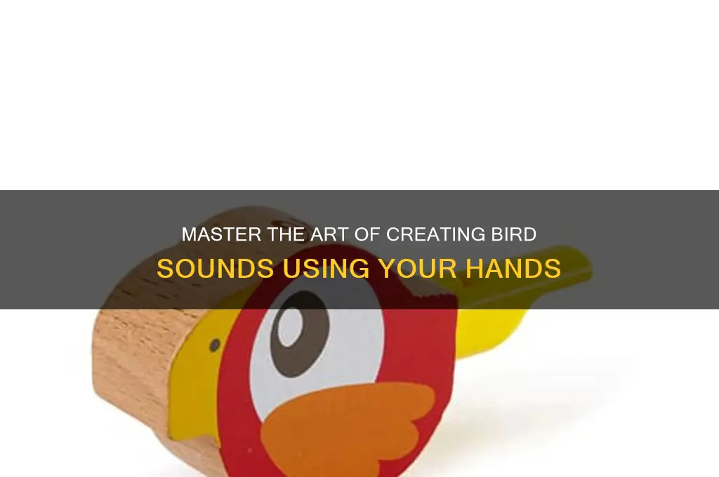 how to do the bird sound with your hands