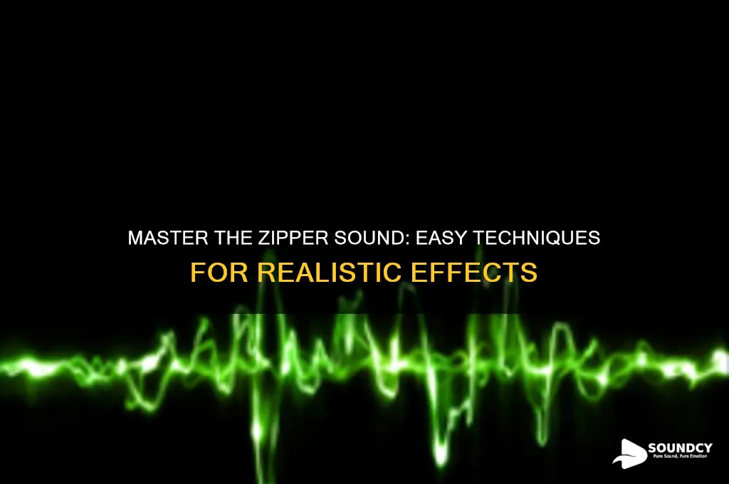 how to do zipper sound