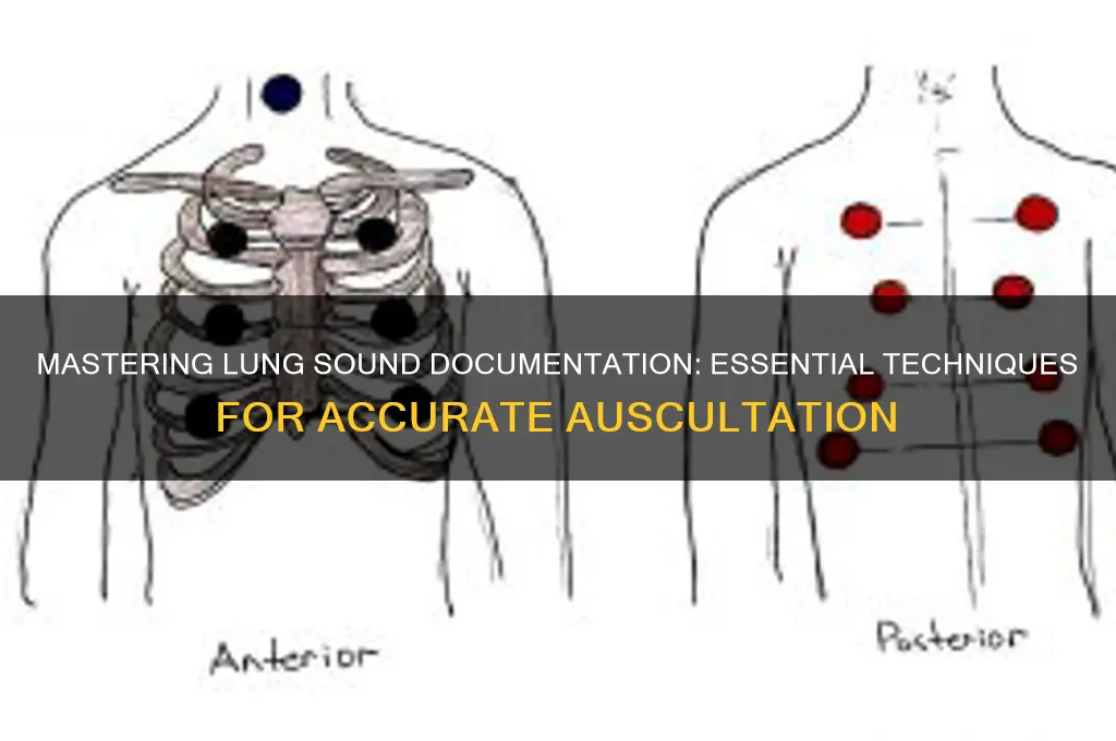 how to document lung sounds