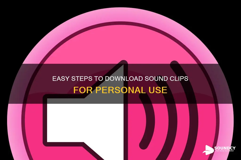 how to downloaf sound clip