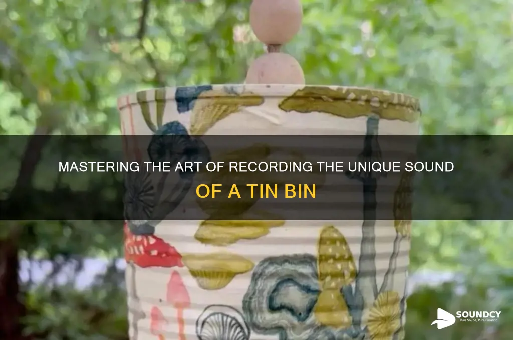 how to dumpen a sound of a tin bin