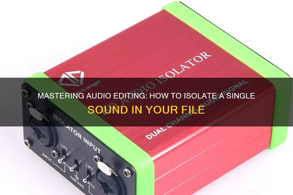 how to edit a audio file to one sound