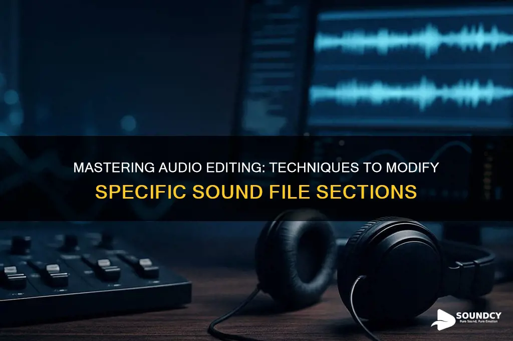 how to edit certain parts of a sound file