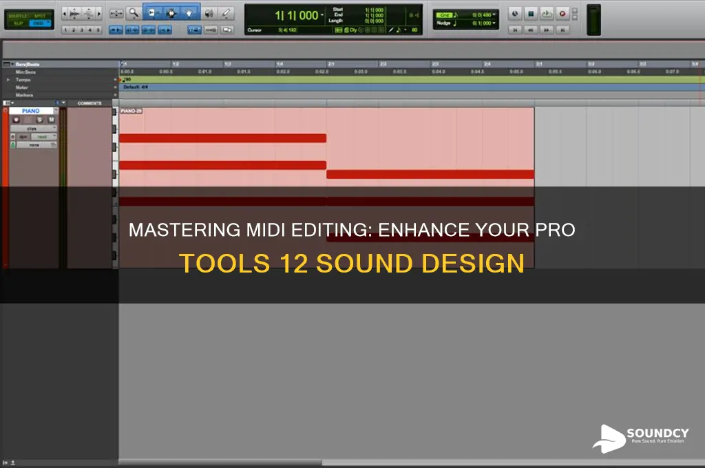 how to edit midi sounds in pro tools 12