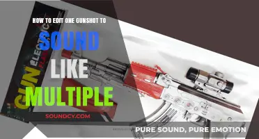 Amplify the Impact: Editing a Single Gunshot to Sound Like Multiple Shots