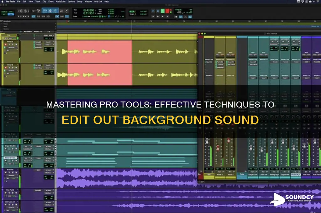 how to edit out background sound in pro tools