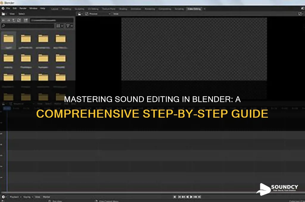 how to edit sound blender