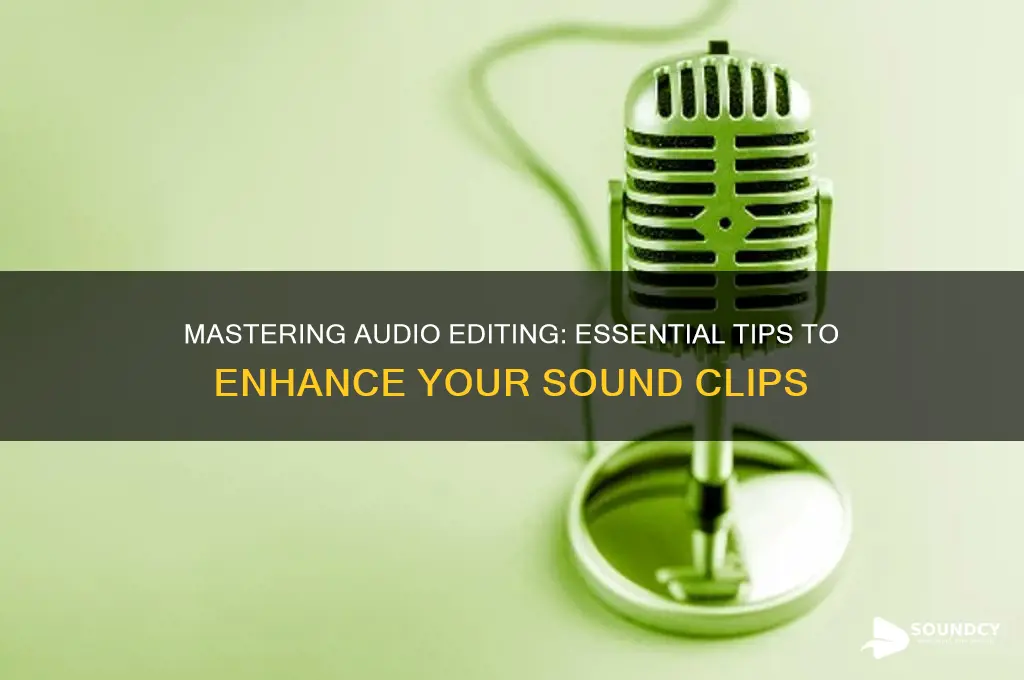 how to edit sound clips
