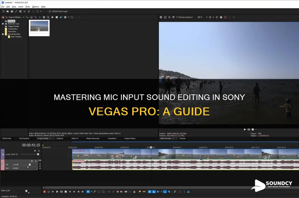 how to edit sound from mic ins ony vegas