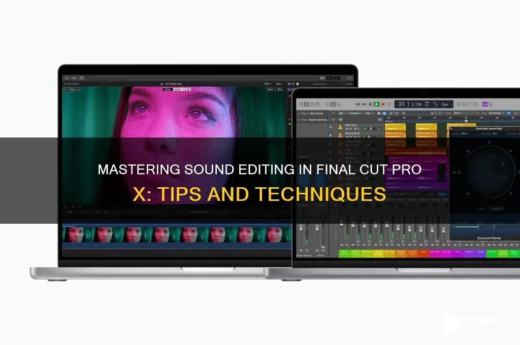how to edit sound in final cut pro x