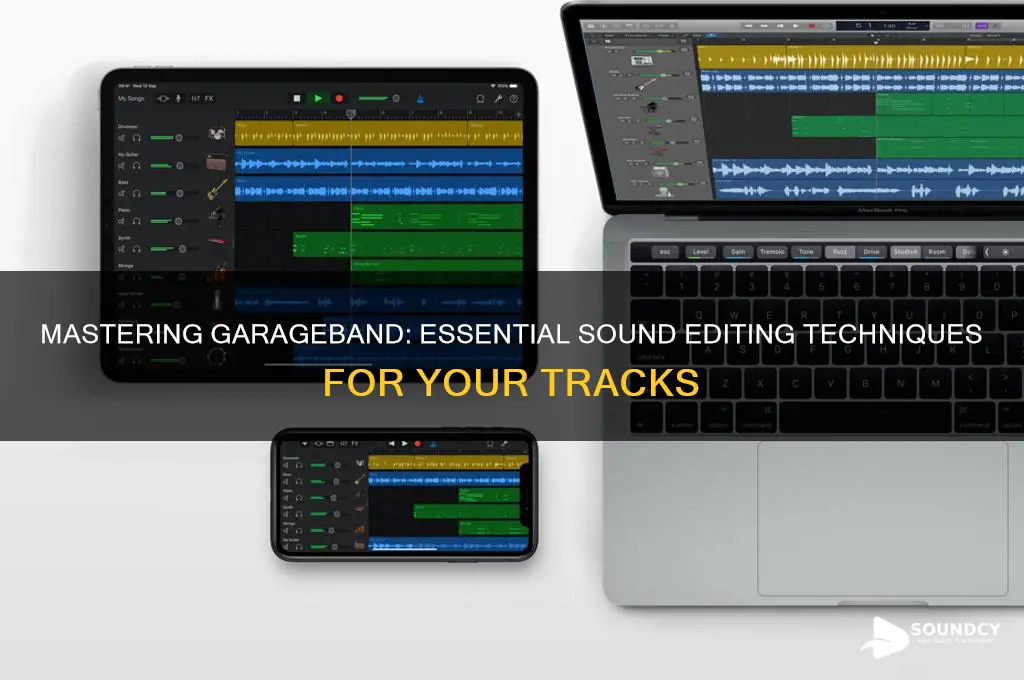 how to edit sound in garageband on a track