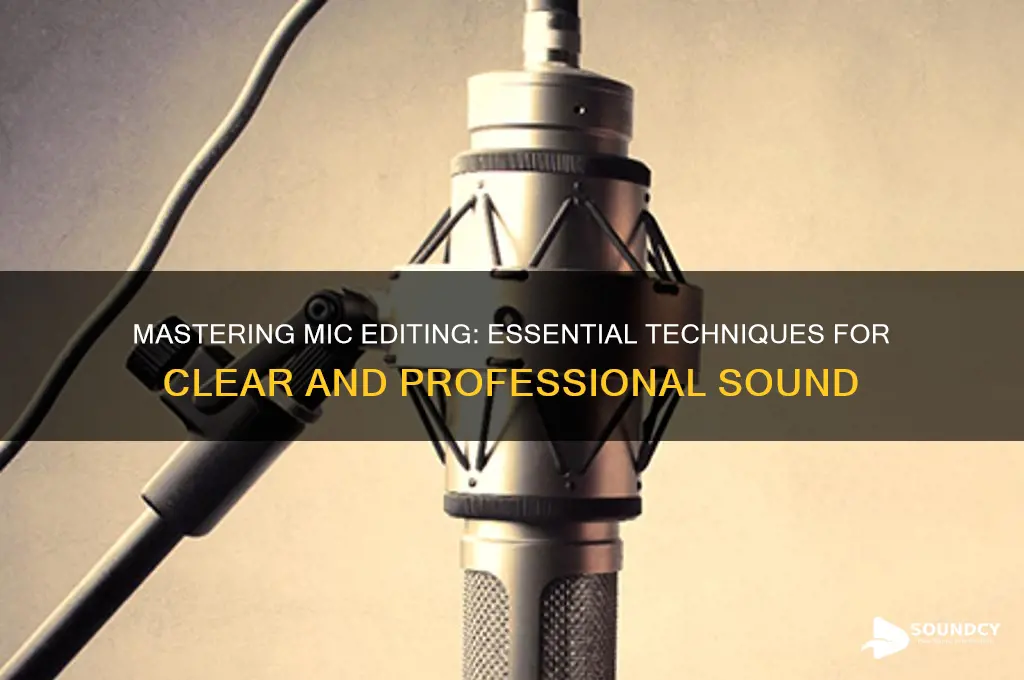 how to edit sound mic