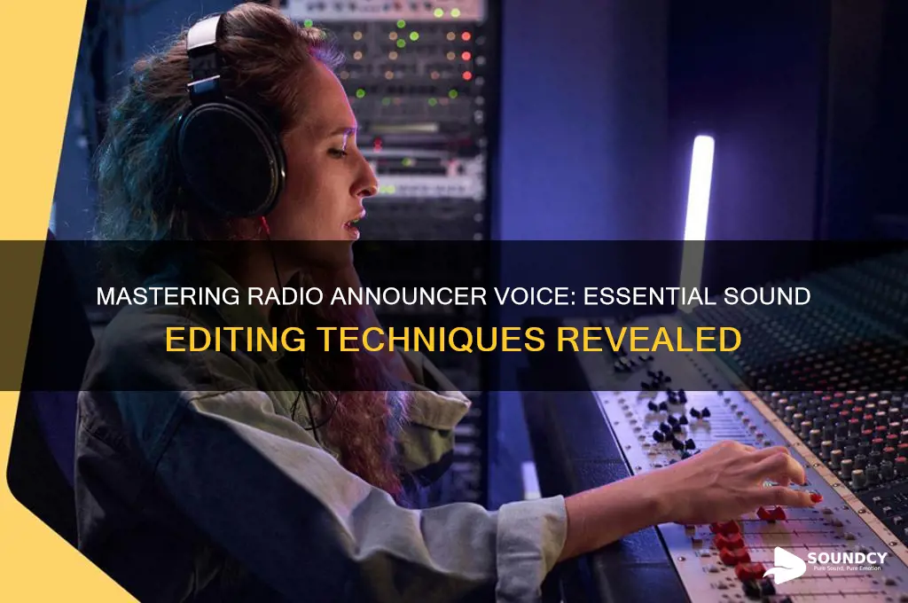 how to edit sound to make a radio announcer