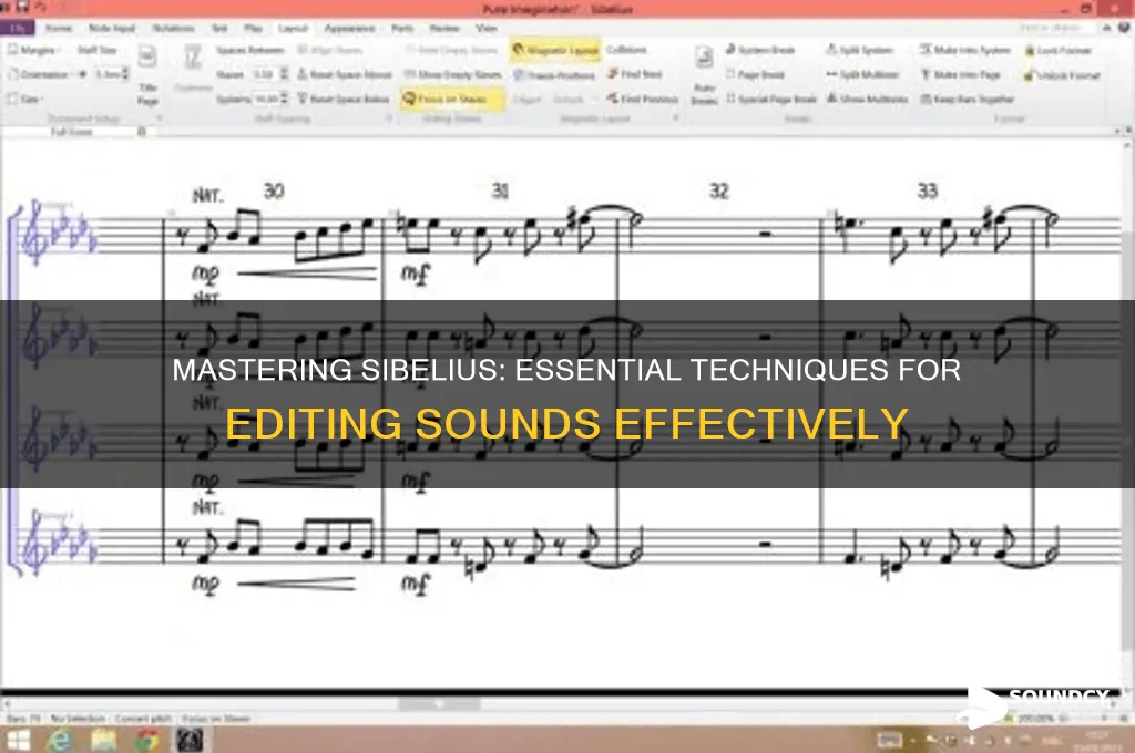 how to edit sounds sibelius