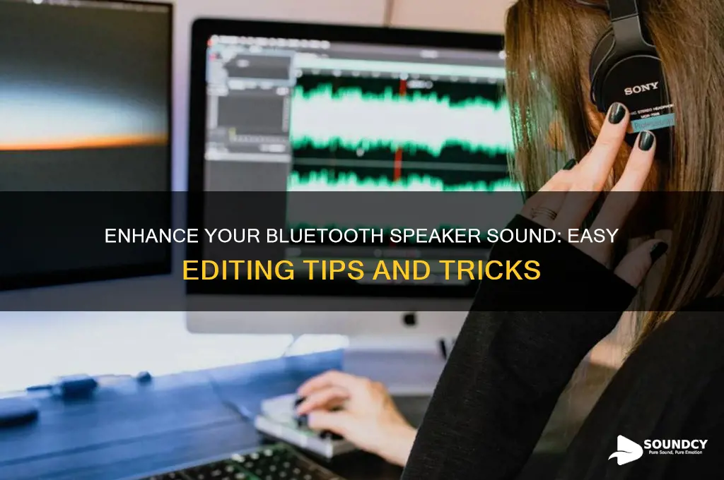 how to edit the sound of a bluetooth speaker