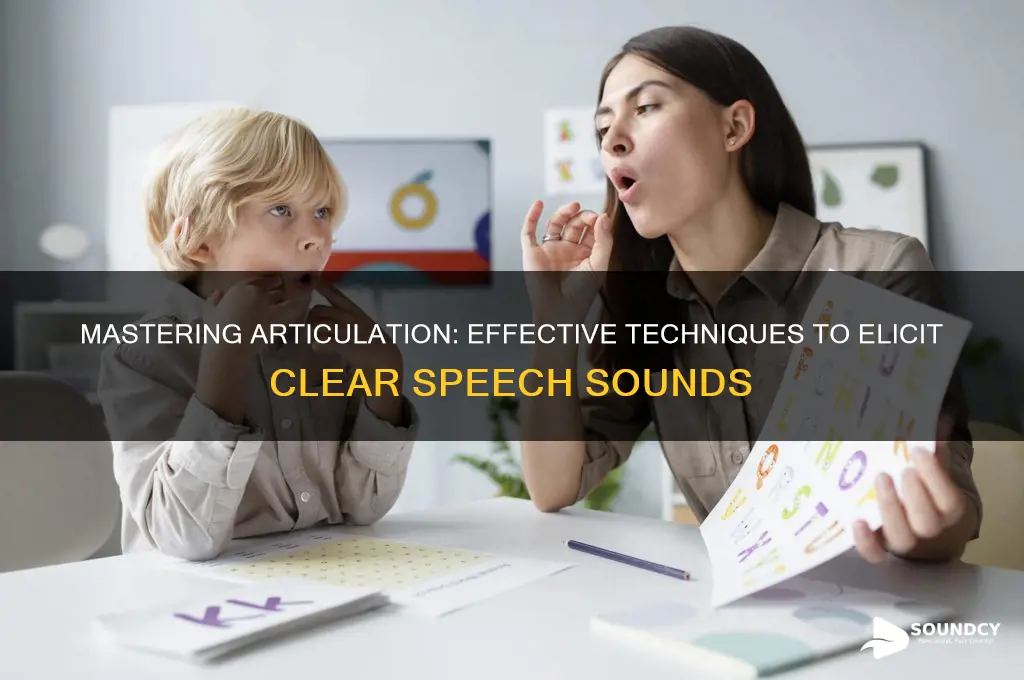 how to elicit articulation sounds