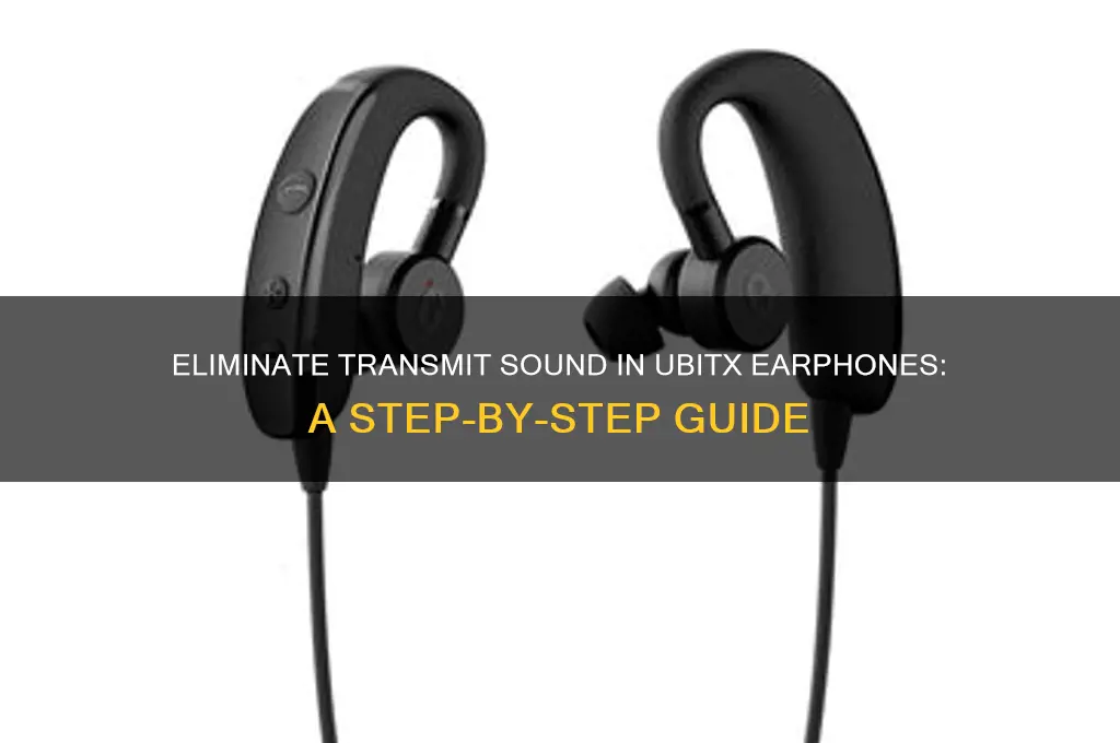 how to eliminate transmit sound through earphones on ubitx