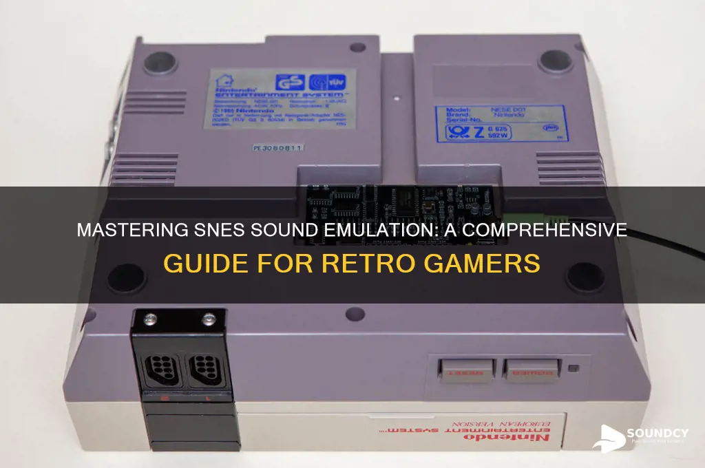 how to emulate snes sound