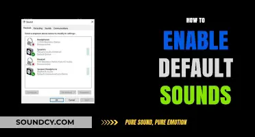 Enable Default Sounds: A Quick Guide to System Audio Settings