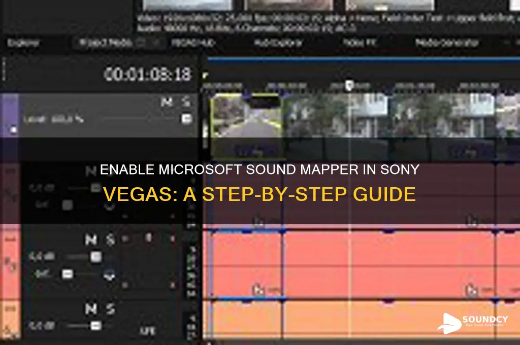 how to enable microsoft sound maper on sony vegas