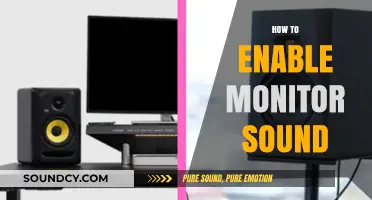 Enable Monitor Sound: A Quick Guide to Audio Setup