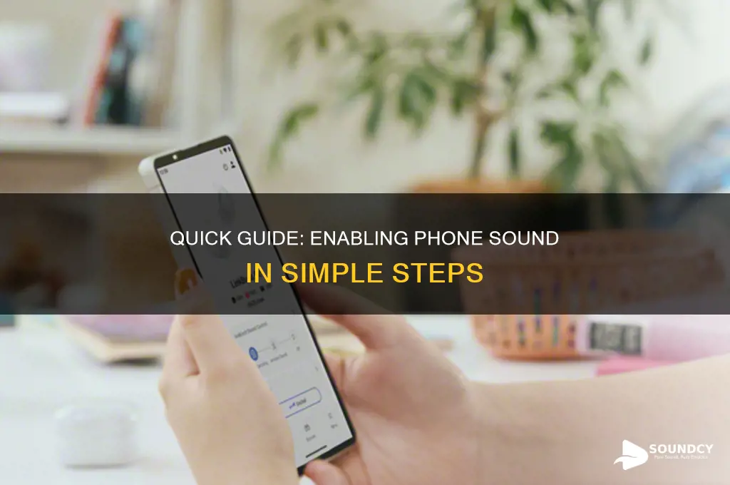 how to enable phone sound