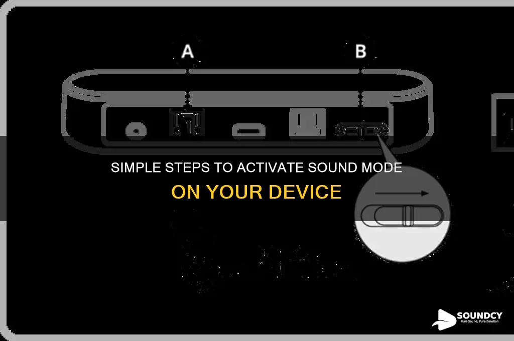 how to enable sound mode