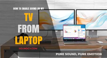 Connect Laptop to TV: Enable Sound in Simple Steps