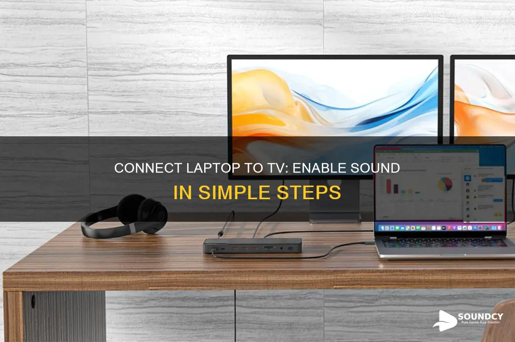 how to enable sound on my tv from laptop
