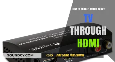 Enable TV Sound via HDMI: Quick Troubleshooting Guide