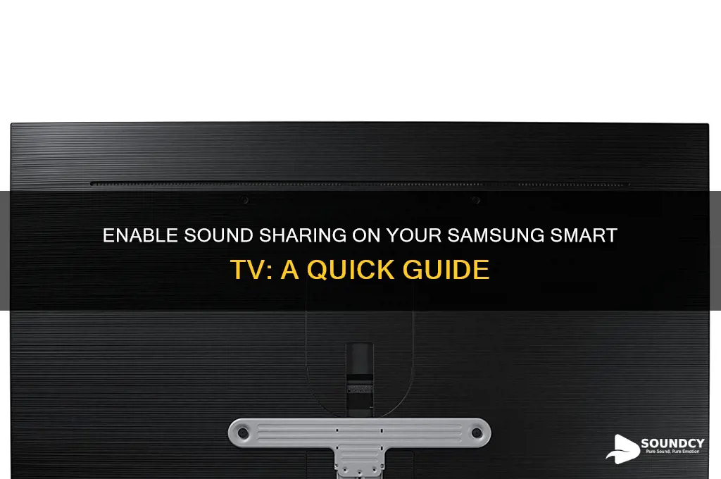 how to enable sound sharing on samsung smart tv