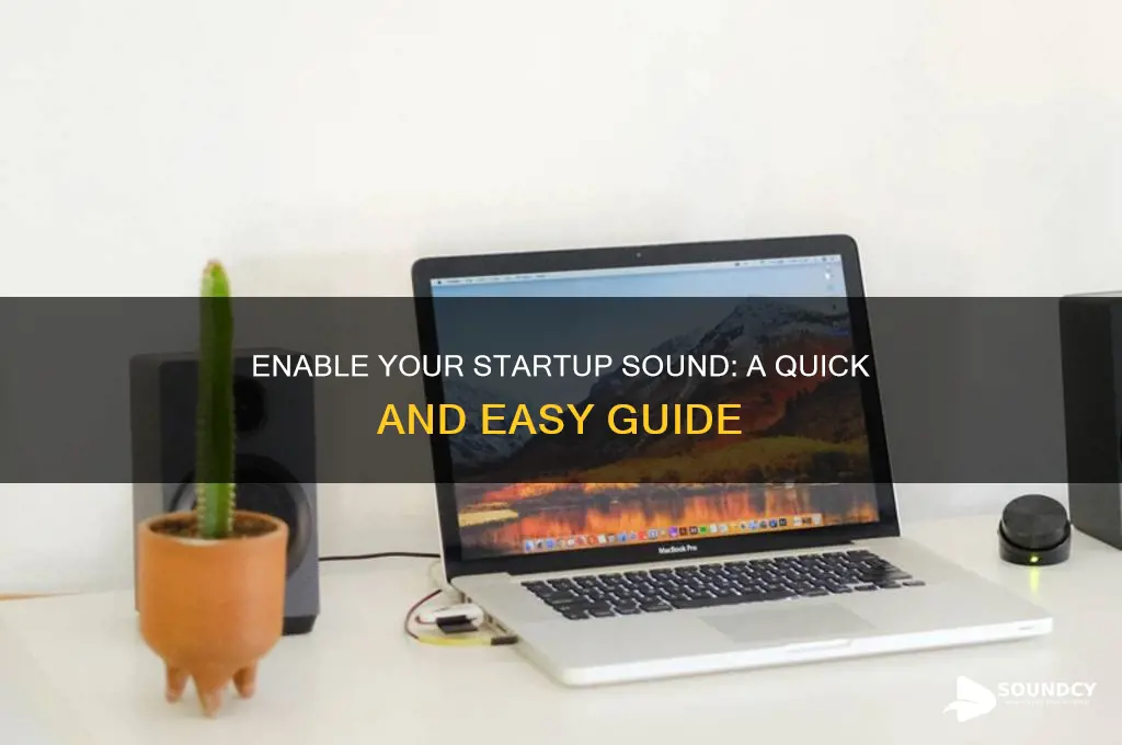 how to eneble startup sound