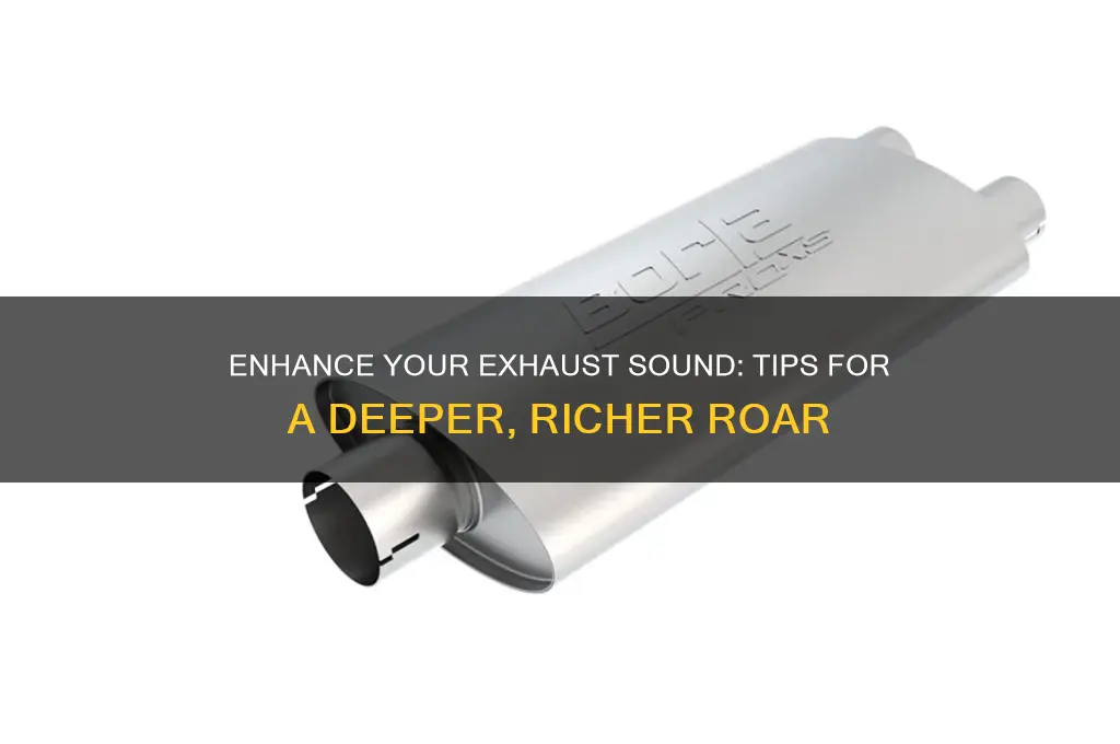 how to enhance exhaust sound
