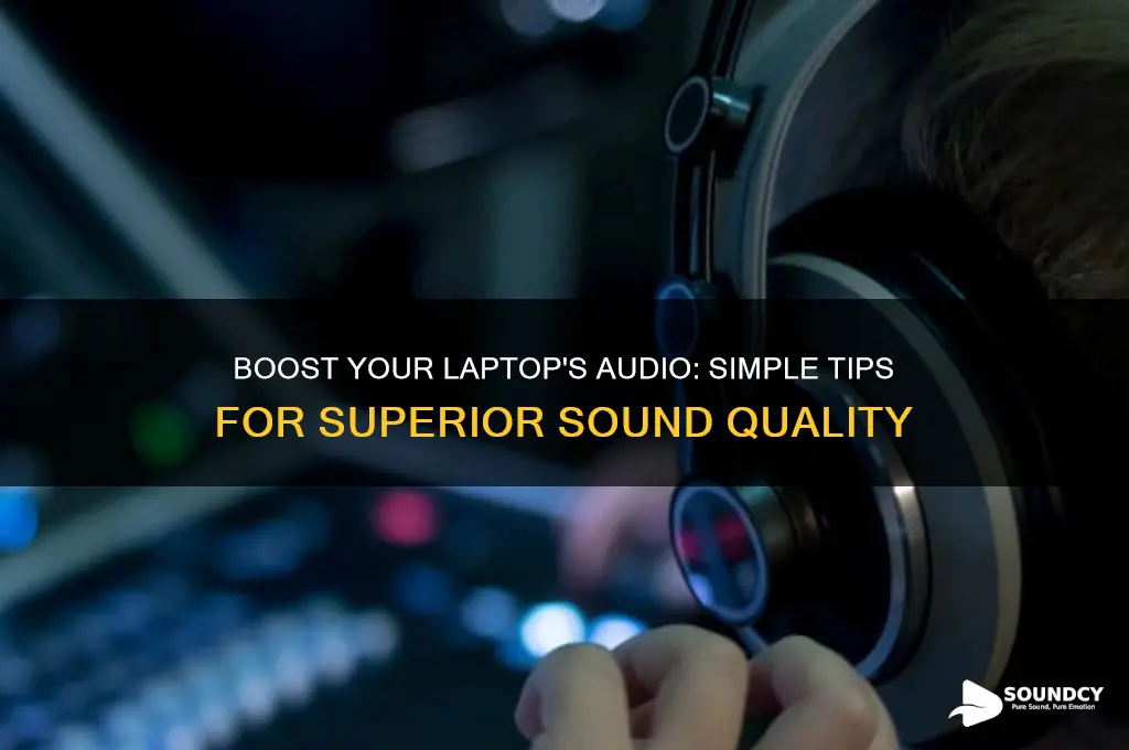 how to enhance the sound quality of my laptop