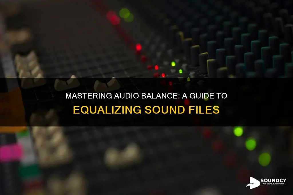 how to equalize sound files