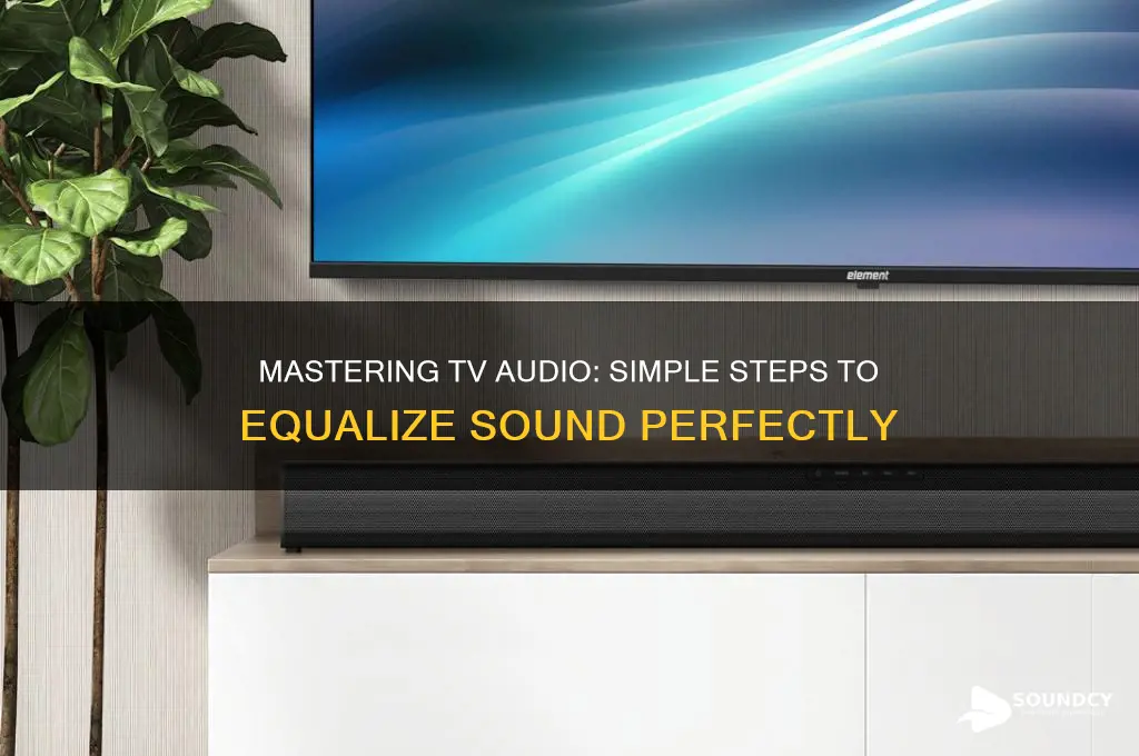 how to equalize tv sound