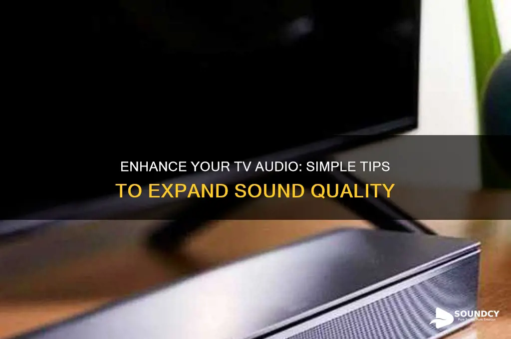 how to expand tv sound