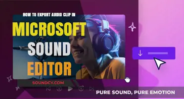 Exporting Audio Clips in Microsoft Sound Editor: A Step-by-Step Guide