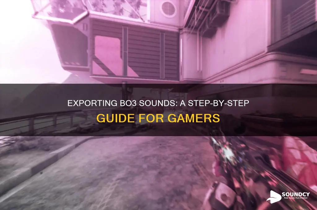 how to export bo3 sounds