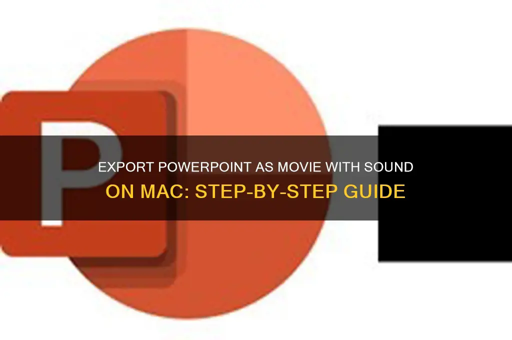how to export powerpoint as movie with sound mac