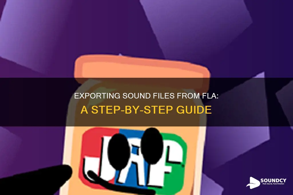 how to export sound files from an fla file