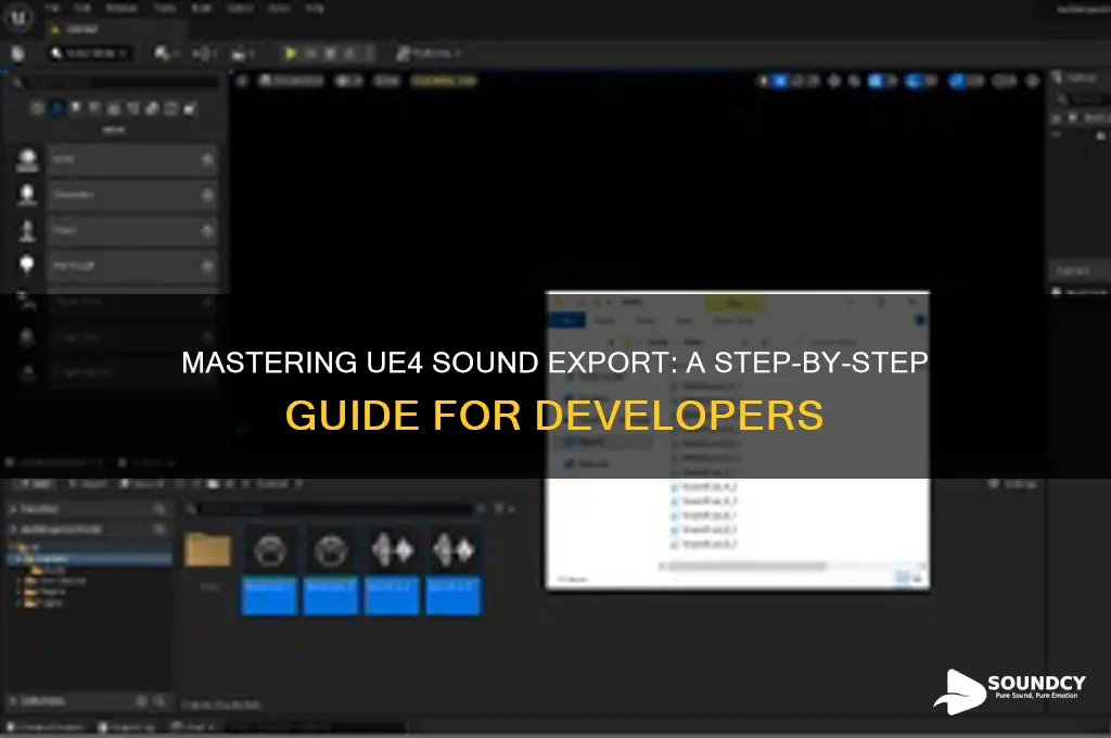 how to export ue4 sounds